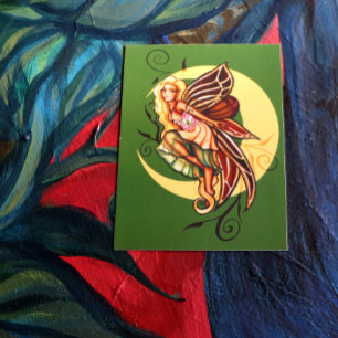 Cartão Postal Fada de outono