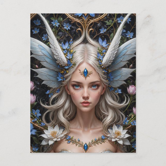 Cartão Postal Fada de Paz Mágica (Frente)