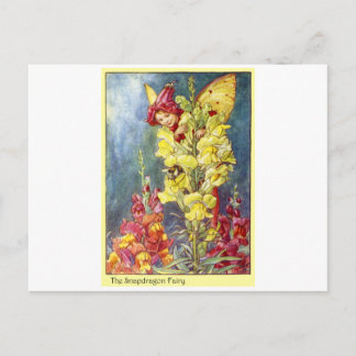 Cartão Postal Fada de Snapdragon