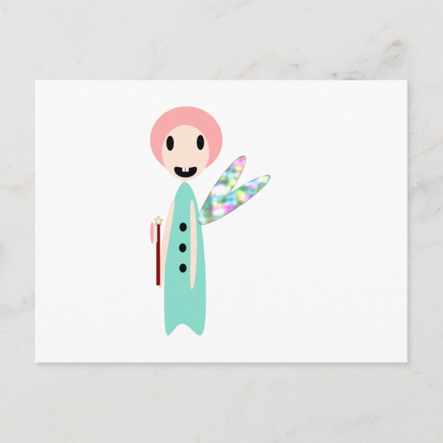 Cartão Postal Fada dentária (Frente)