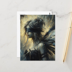 Cartão Postal Fada dobrada