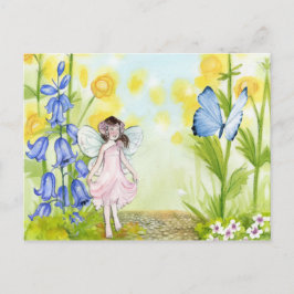 Cartão Postal Fada E Borboleta