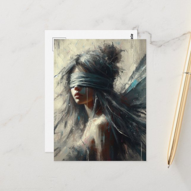 Cartão Postal Fada em uma dobra (Frente/Verso In Situ)