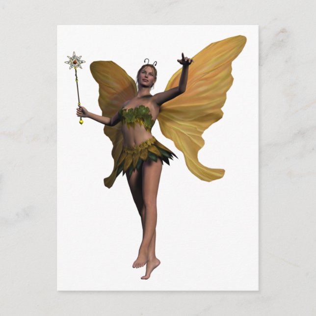 Cartão Postal Fada Florestal (Frente)