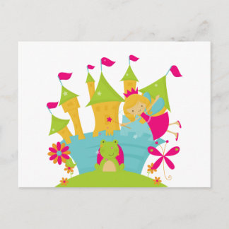 Cartão Postal Fada Princesa Loira