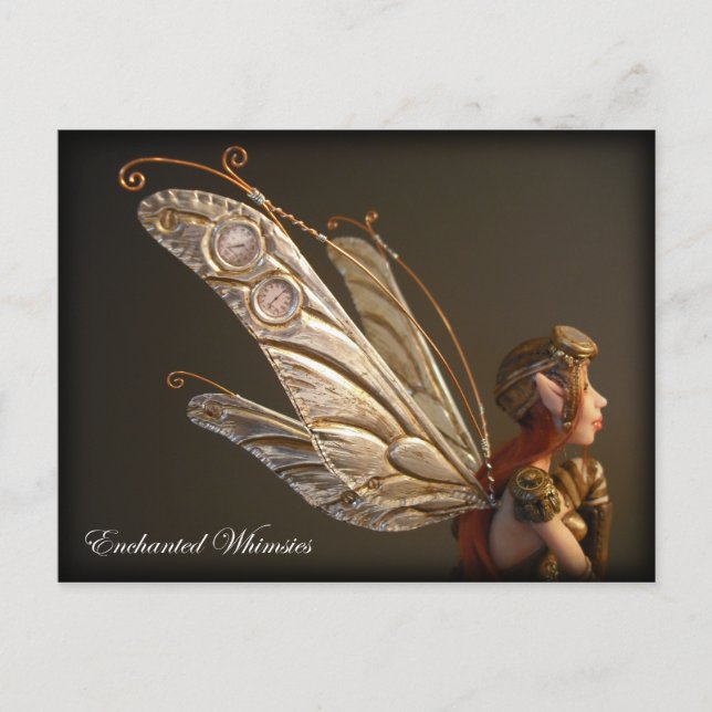 Cartão postal "Fada Steampunk" (Frente)
