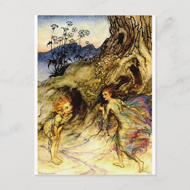 Cartão Postal fadas (Frente)