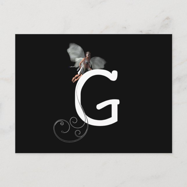 Cartão Postal Fadas-Alfabetos (Frente)