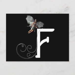 Cartão Postal Fadas-Alfabetos