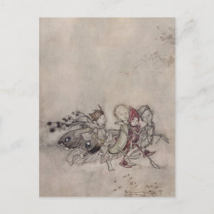 Cartão Postal “Fadas de Midsummer” por Arthur Rackham
