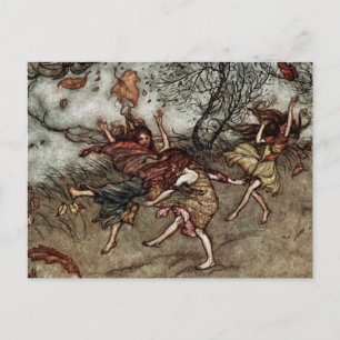 Cartão Postal “Fadas de Outono” por Arthur Rackham