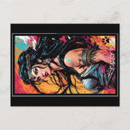 Cartão Postal Fadey Barbarian Comic Style 01