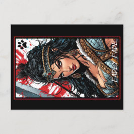 Cartão Postal Fadey Barbarian Comic Style 04