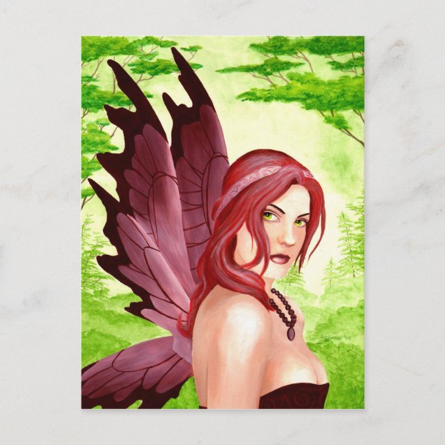 Cartão Postal Fae dos Sonhos do Dia de Verão (Frente)