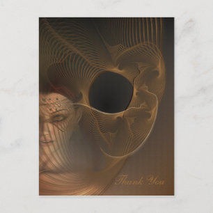 Cartão Postal Fae Fractal de inverno