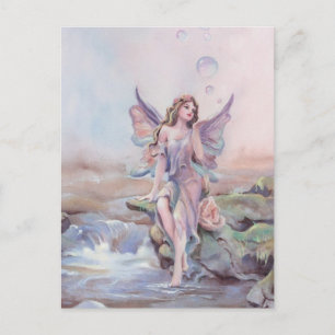 Cartão Postal FAERIE BUBBLES por SHARON SHARPE