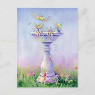 Cartão Postal FAERIES BUBBLE BATH by SHARON SHARPE