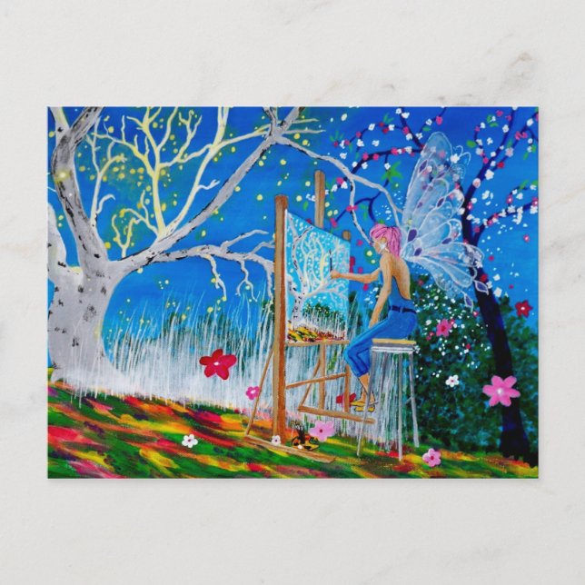 Cartão Postal Faery Artist (Frente)