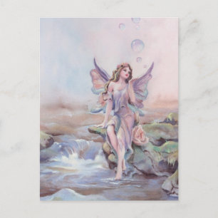 Cartão Postal FAIERIE BUBBLES, por SHARON SHARPE