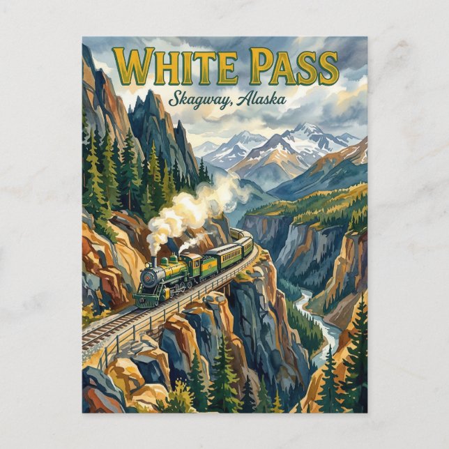 Cartão Postal Fairbanks Aurora EUA (Frente)
