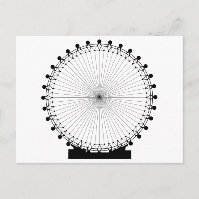 Cartão Postal Fairground Big Wheel (Frente)