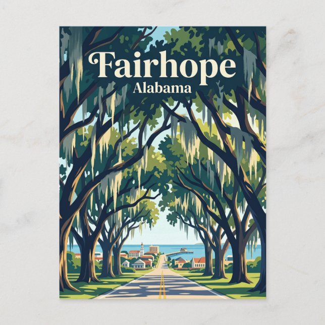 Cartão Postal Fairhope EUA (Frente)