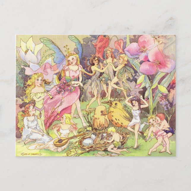 Cartão Postal Fairies e Sprites (Frente)