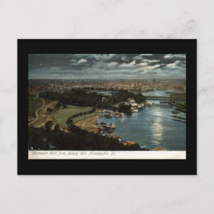Cartão Postal Fairmount Park, Filadélfia 1906 Vintage