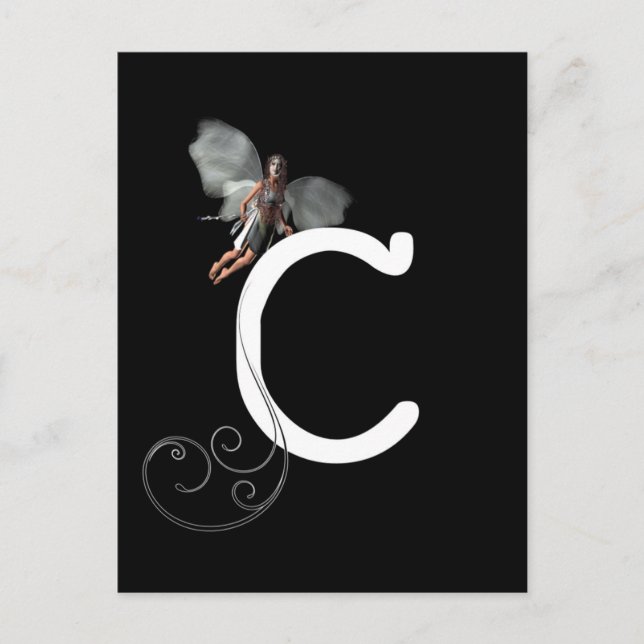 Cartão Postal Fairy Alphabet (Frente)