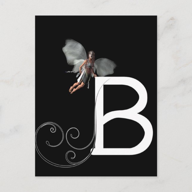 Cartão Postal Fairy Alphabet (Frente)