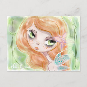 Cartão Postal FAIRY CARTOON postcard