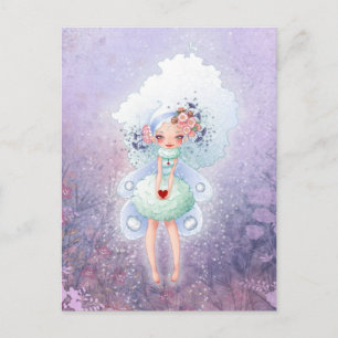 Cartão Postal Fairy Heart