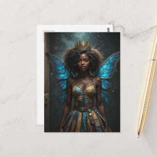 Cartão Postal Fairy in an Upcycled Dress