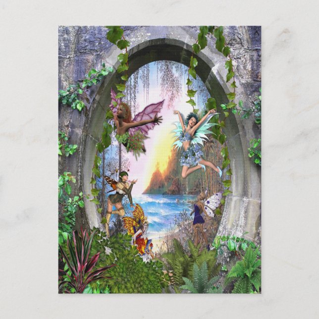 Cartão Postal Fairy Kingdom (Frente)