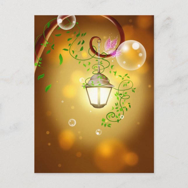 Cartão Postal Fairy Lantern (Frente)