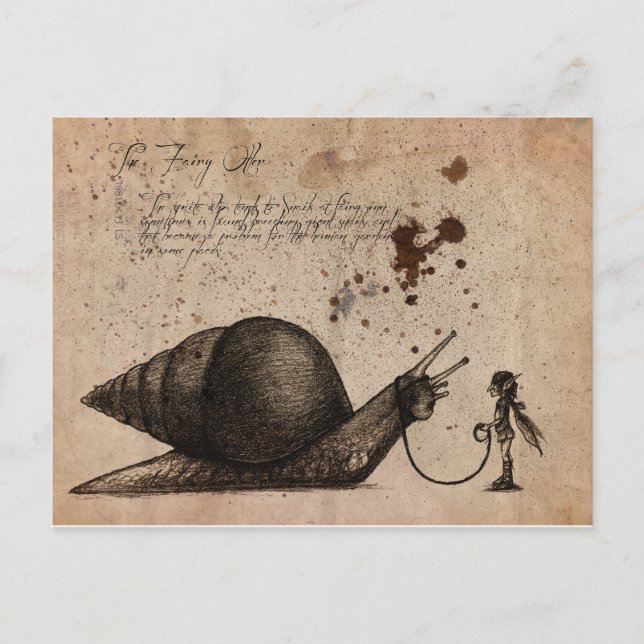 Cartão Postal Fairy Ostler (Frente)