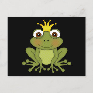Cartão Postal Fairy Tale Frog Prince with Crown