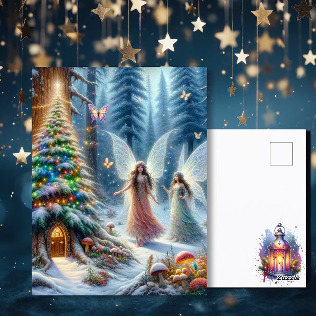 Cartão Postal Fairytales Encantados Floresta Personalizada de Na (Criador carregado)
