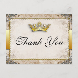 Cartão Postal Fairytalt Wedding Obrigado Cartão-Postal