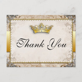 Cartão Postal Fairytalt Wedding Obrigado Cartão-Postal