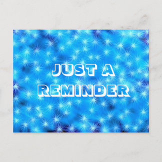 Cartão Postal Faísca Azul