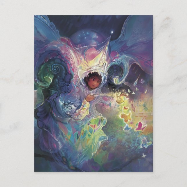 Cartão Postal Faíscas borboletas*** (Frente)