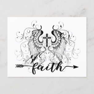 Cartão Postal Faith Cross