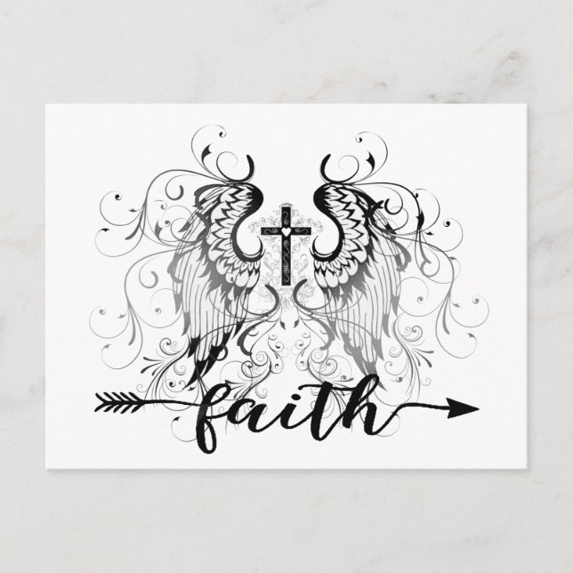Cartão Postal Faith Cross (Frente)