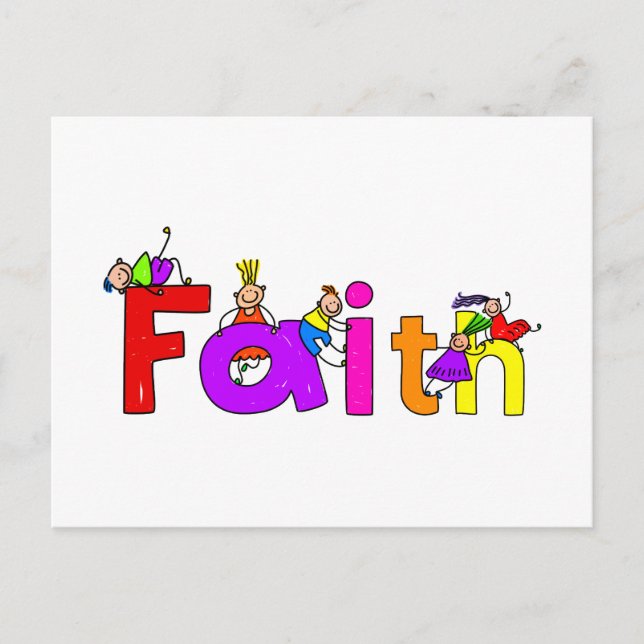 Cartão Postal Faith Kids (Frente)