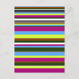Cartão Postal Faixa de Designer Personalizada Colorida