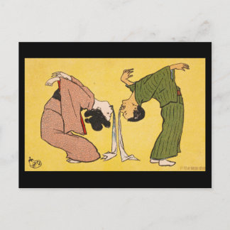 Cartão postal - faixa de limbo ukiyo-e japonês???