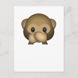 Cartão Postal Fala-se bem sem macaco-Mau Emoji