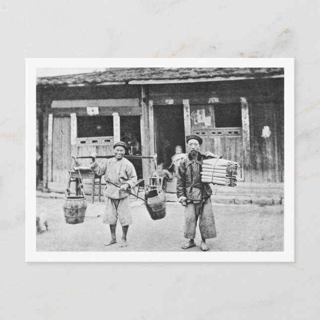 Cartão Postal Falcões chineses, c.1870 (foto b/w) (Frente)