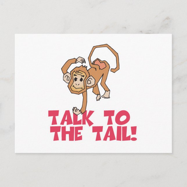 Cartão Postal Fale com o Macaco da Cauda (Frente)
